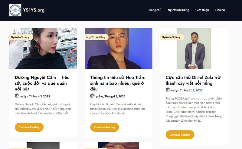 YS1YS building a comprehensive celebrity data archive in Vietnam